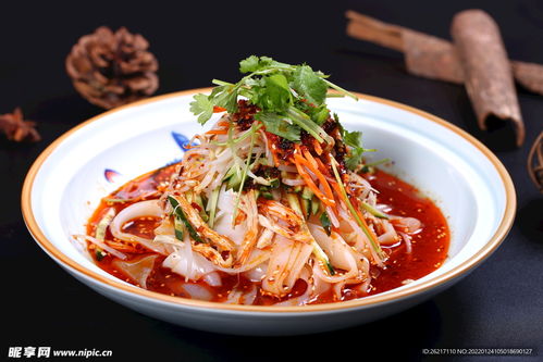 雞絲涼皮攝影圖